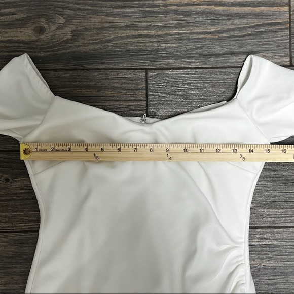 Midnight Doll Women’s Dress White Midi Bodycon fitted tight size 5 - Picture 13 of 15